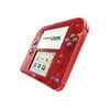 Nintendo 2DS - Handheld game console - transparent red