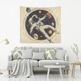 thumbnail image 2 of Yayeee Tapestry Wall Hanging for Bedroom 60" x 40" Living Room Home Wall Art Decor, Astronaut Floating, 2 of 7