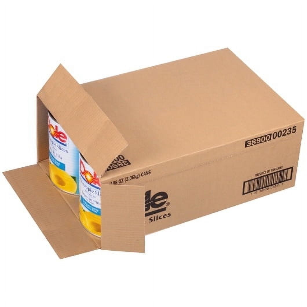 Dole Pineapple Slices in Heavy Syrup, 108 oz - Case of 6