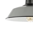 thumbnail image 3 of JONATHAN Y Camila 14" 1-Light Classic Industrial Indoor/Outdoor Iron LED Semi Flush Mount, Gray/White, JYL7617D, 3 of 9