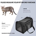thumbnail image 6 of Extra Large Foldable Soft Sided Pet Backpack Carrier - for Dogs Cats, 25 Lbs Max Weight Capacity, Breathable Mesh, Adjustable Shoulder Straps, Portable Travel Pet Bag for Car Trips & Vet Visits, 6 of 11