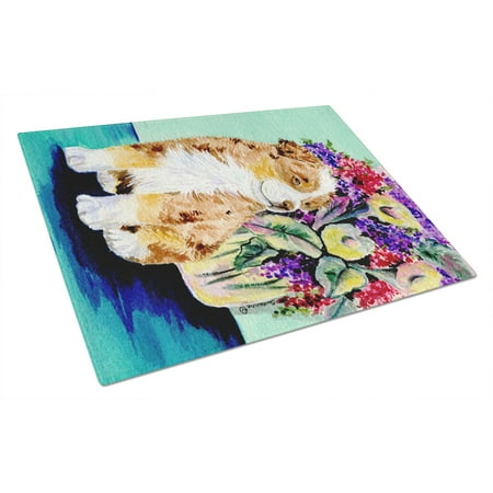 

Caroline s Treasures SS8312LCB Australian Shepherd Glass Cutting Board Large 12H x 16W multicolor