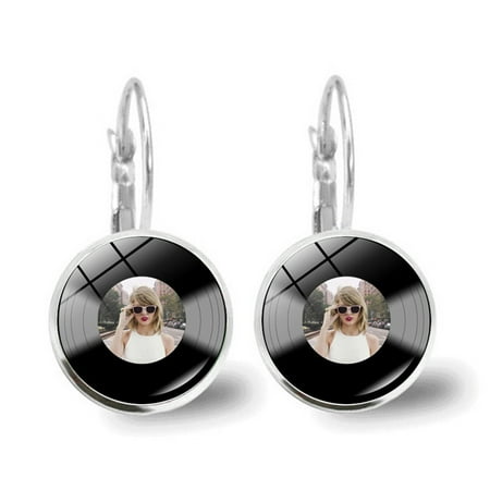 

Stiwee The 3ras Tour Peripheral Decor Fashion Accessories Are Versatile Moldy Black Vinyl Record Rarrings Ear Accessories