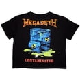 thumbnail image 2 of Megadeth Womens Contaminated Crop Top, 2 of 2
