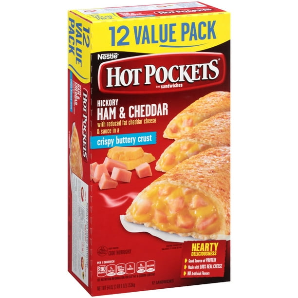 Hot Pockets Ham and Cheese, 8Ounce (12 Count)