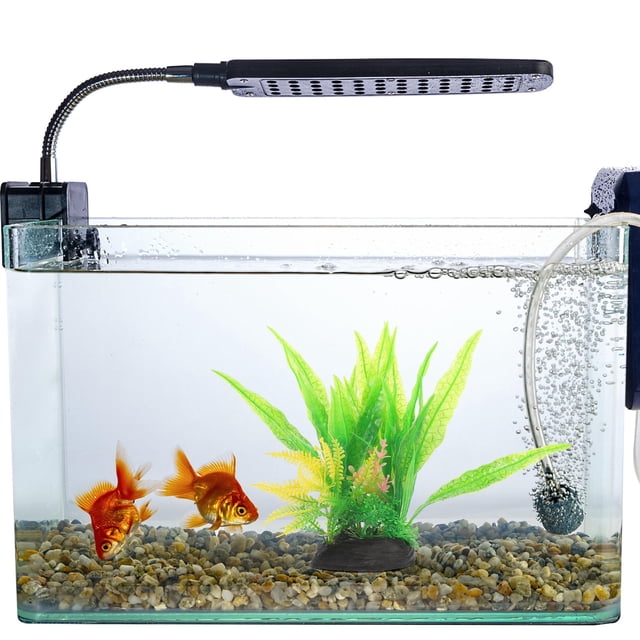 WRISTBIQUE 2Pcs Artificial Aquarium Plant for Fish Tank Made with Safe Smooth Material Green