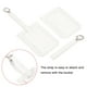 thumbnail image 5 of Equipaje Etiqueta PU Soportes 10x7cm Equipaje Etiqueta Identificador con Correas para Mochila Viaje Bolso Maleta Blanco Paquete de 2, 5 of 6