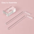 thumbnail image 4 of Unique Bargains 4Pack 4' Height Acrylic T Bar Earring Display Stand Jewelry Storage Rack, Clear, 4 of 6