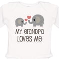 thumbnail image 4 of Inktastic My Grandpa Loves Me Boys or Girls Long Sleeve Baby Bodysuit, 4 of 5