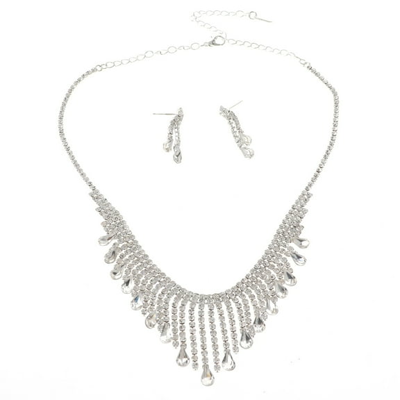 Rhinestone Necklace Set