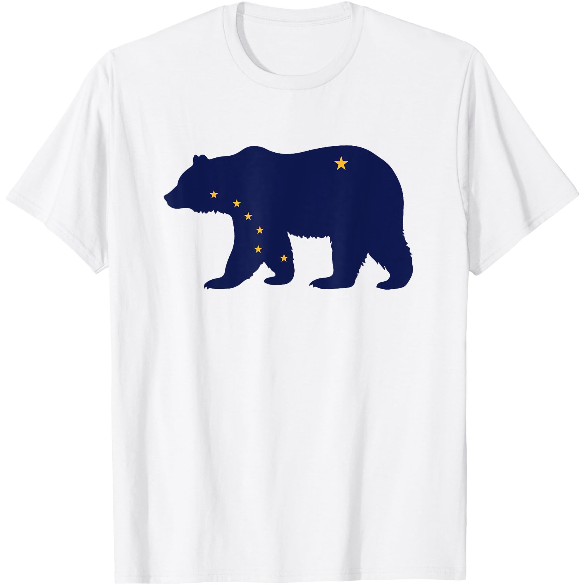 State of Alaska Flag Bear Style Patriotic Alaskan Graphic T-Shirt Unisex T-Shirt