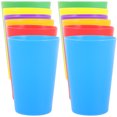 thumbnail image 4 of SHISUYAN 12pcs Teeth Wash Cup Without Cover Plastic Solid Color Cup (Assorted Color), 4 of 5
