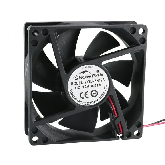 SNOWFAN Authorized 80mmx80mmx25mm 12V Brushless DC Cooling Fan Y-Y8025H12S