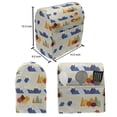 thumbnail image 5 of Landscape Lounger Chair Bag, Repeated Pattern of Snowy Mountain Ranges and Trees in Autumn Season, High Capacity Storage with Handle Container, Lounger Size, Eggshell and Multicolor, by Ambesonne, 5 of 5