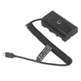 thumbnail image 1 of Type C To NP F970 Dummy Battery, Circuit  Spring Power Cable NP Dummy Battery  for DCRVX2100, 1 of 8