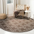 thumbnail image 2 of SAFAVIEH Dhurries Walter Geometric Area Rug, Brown/Ivory, 4' x 6', 2 of 10