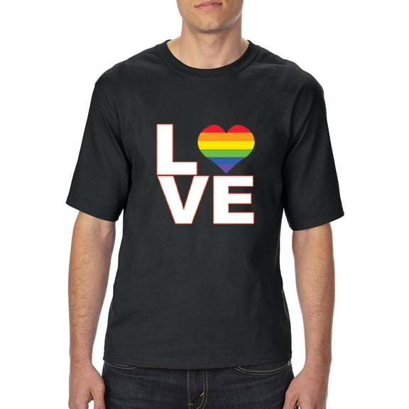 IWPF - Big Men's T-Shirt - Love Rainbow