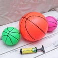 thumbnail image 2 of KAKOWELY 3 pelotas inflables con bomba de aire, simulan baloncesto, fútbol y agua, juguete de playa para niños (pelota aleatoria), 2 of 4