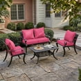 thumbnail image 7 of Pakunoda 22" X 24" Patio Furniture Cushion Covers, Waterproof Outdoor Deep Seat Cushion Replacement Slipcovers, Outdoor Cushion Covers with Zipper for Patio Furniture, Pink, 7 of 7
