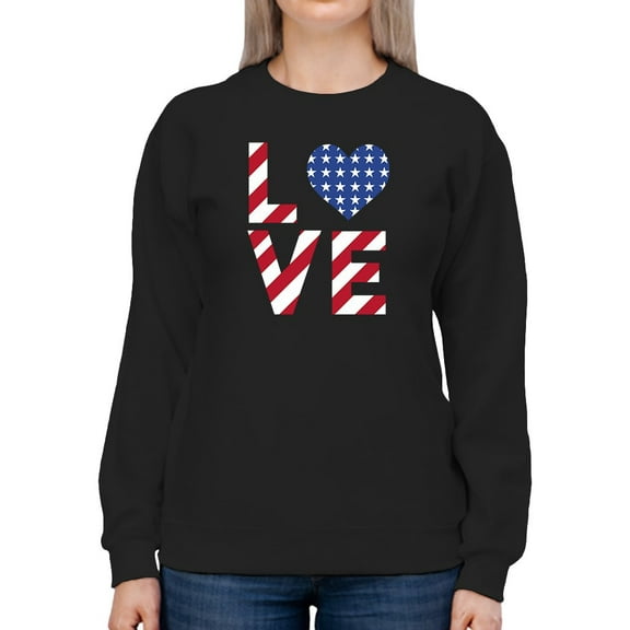 American Love! Sweatshirt Women -GoatDeals Designs, Female 5X-Large