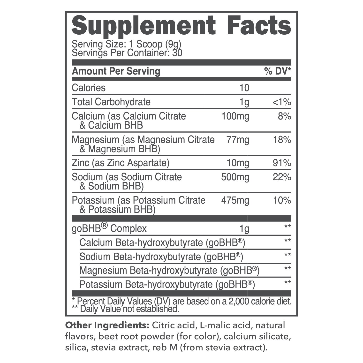 Ketologic Keto Electrolyte Powder (Tropical Punch) 30 Servings - Sugar-Free Hydration Drink Mix with goBHB Complex