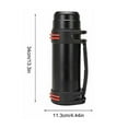 thumbnail image 2 of Botella termo al vacío Advancent acero inoxidable 2000ml Negro, 2 of 6