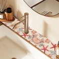 thumbnail image 2 of Yayeee Faucet Mat for Kitchen Sink 30" Diatomite Long Splash Guard Pad, Beige Starfish, 2 of 7