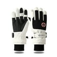 thumbnail image 2 of CAIXIA Waterproof Winter Gloves For Women Winter Thermal Ski Mittens with Touchscreen Fingers Insulated for Cold Weather Sports and Outdoor Activities,White, 2 of 4