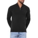 thumbnail image 5 of SUÉTER DE PULLOVER DE CUELLO ALTO PARA HOMBRE INSPIRE CHIC, CON CREMALLERA DE CUARTO, TEJIDO, TIPO POLO, TAMAÑO M, COLOR NEGRO, 5 of 6