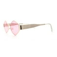 thumbnail image 6 of Hipster Diamond Shape Hustler Metal Rim Retro Fashion Sunglasses Gold - Pink, 6 of 7