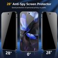 thumbnail image 3 of [2+2Pack] KisonovaGuard for Google Pixel 9 Pro HD and Privacy Screen Protector and Camera Lens Film [Tempered Glass Protector] [9H Hardness] [No-Bubble] [3D Full Coverage], 3 of 7