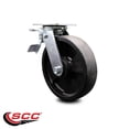 thumbnail image 2 of 8 Inch Glass Filled Nylon Swivel Caster with Ball Bearing and Total Lock Brake, 2 of 2