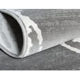 thumbnail image 6 of Jill Zarin’s Uptown Round Distressed Modern Area Rugs, Gray, 6 of 8