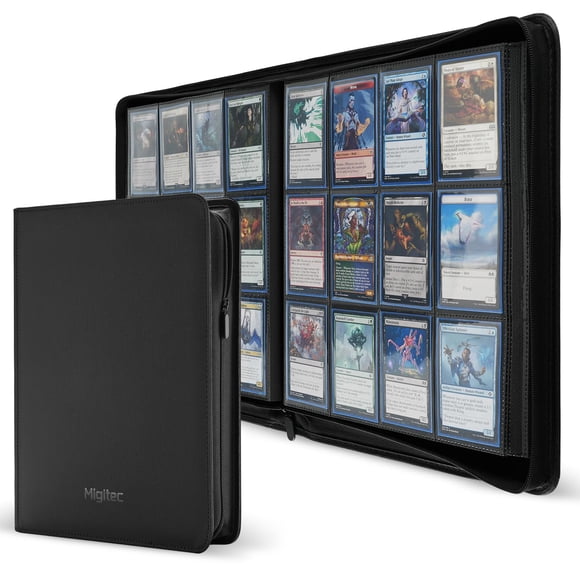 Archivador de cartas Migitec de 12 bolsillos con cierre, capacidad para 960 cartas