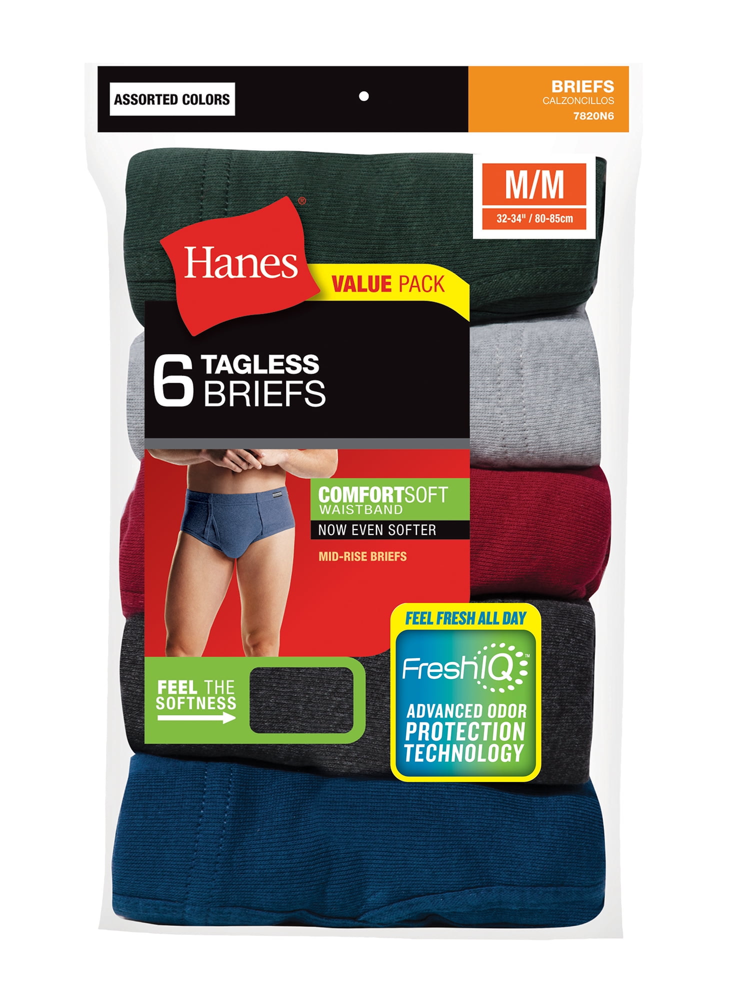 Hanes FreshIQ Boxer Briefs with ComfortSoft Waistband, Assorted