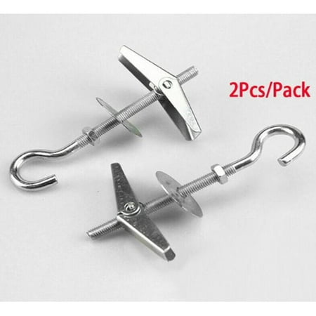 

LLDI 2Pcs Swag Hook Kit Silver White Finish Plant Hanging Ceiling Hook