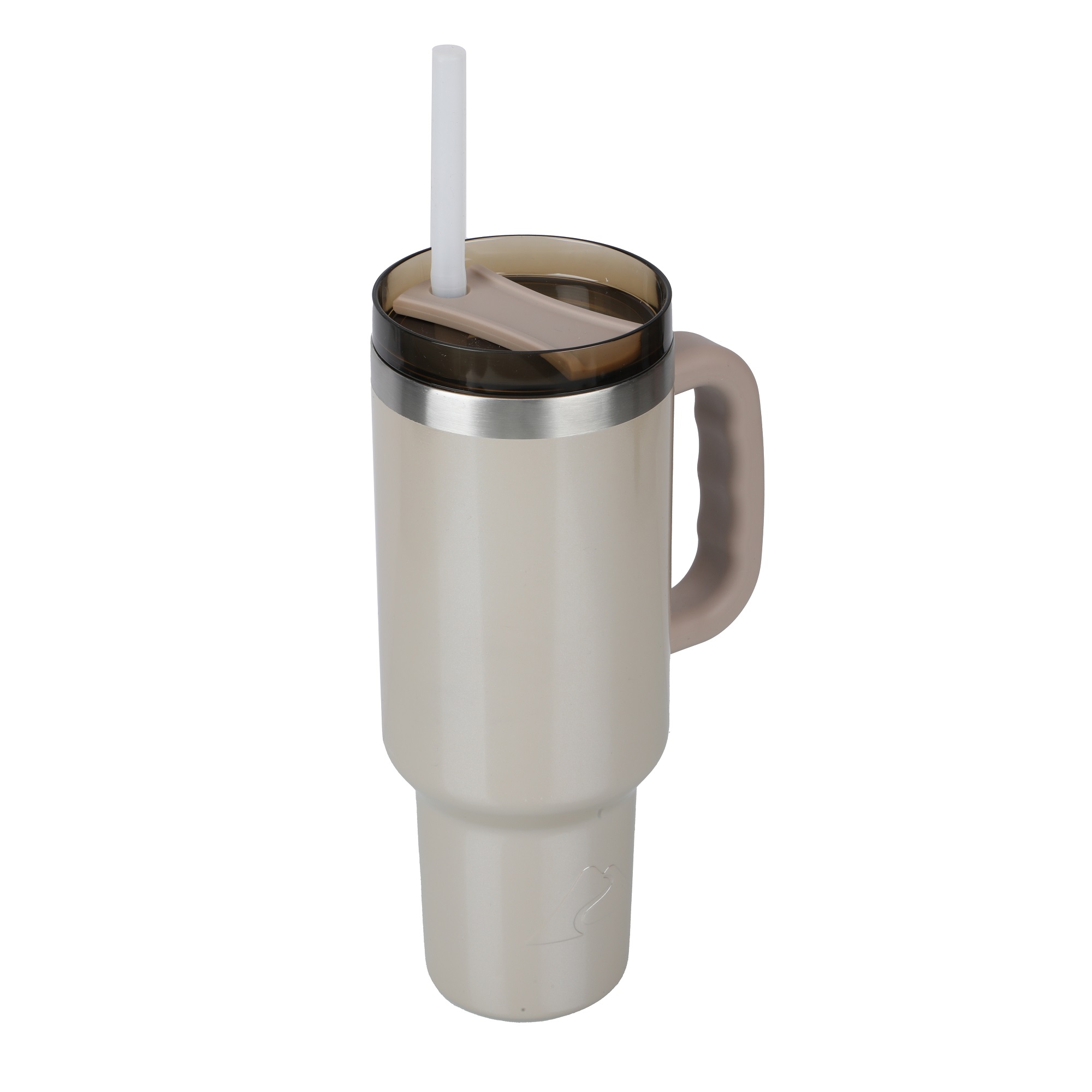 Ozark Trail 40 oz Vacuum Insulated Stainless Steel Tumbler Papyrus Beige - image 2 of 8