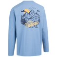 thumbnail image 2 of Trespass - Camiseta Benue Impreso de Manga Larga para Hombre (Azul Denim), 2 of 3