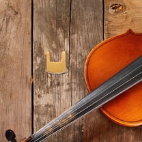 SASABAXI 1Set Violin Practice Mute Golden Metal For Beginners In Shared Spaces