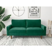 Kingway Furniture Ameli Velvet Living Room Sofa in Green