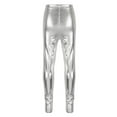 thumbnail image 2 of CHICTRY Girls Metallic Dance Gymnastics Pants Skinny Athletic Leggings Dancewear, 2 of 6