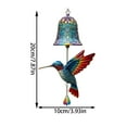 thumbnail image 3 of Hummingbird Wind Chimes, 7.87 Inch Handmade Metal Garden Ornaments Sunlight Refraction Rainbow Wind Chimes Garden Balcony Decoration Nature Theme Birthday, 3 of 4