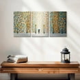 thumbnail image 2 of Elephant Stock Kiss Under The Golden Rain Wall Art - Horizontal Multi Panel Canvas - Living Room Wall Decor - Love Multi Panel - Black And Blue Decor By Ekaterina Ermilkina - 26" x 12", 2 of 4