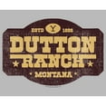 thumbnail image 2 of Junior's Yellowstone Distressed Dutton Ranch Montana Est 1886 Logo  Graphic T-Shirt, 2 of 3