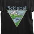 thumbnail image 2 of PIckleball Court Women's Black Short Sleeve Tee-Large, 2 of 3