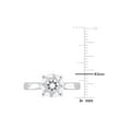 thumbnail image 3 of 1.85 Carat (Ctw) Lab-Created Solitaire Moissanite Engagement Ring in Sterling Silver for Women, 3 of 6