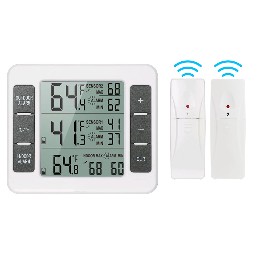 Wifi Freezer Alarm and Refrigerator Temperature Monitor – Wireless  Hygrometer Freezer Thermometer with Sensor, Audible Siren and App Supported