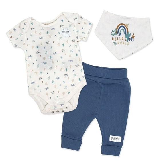 Home Grown Baby Organic Cotton 3 Piece Boys Southwest Layette Set