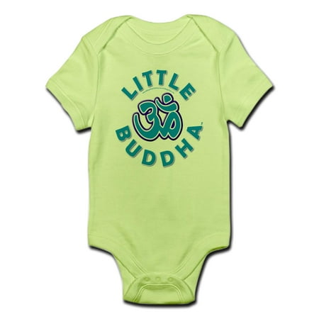 CafePress - Little Buddha Yoga Symbol Baby Rompers Blue - Baby Light Bodysuit