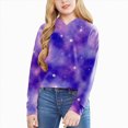 thumbnail image 5 of Godom Kids Crop Tops Girls Striped Long Sleeve Fashion Hoodies Pullover Sweatshirts, 5 of 5